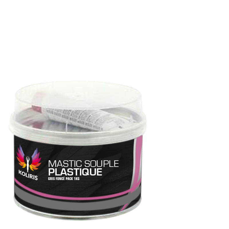 Mastic souple plastique gris foncé pack 1KG