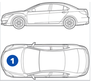 Emplacement code couleur Ferrari