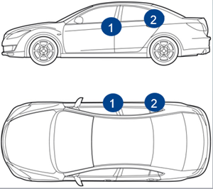 Emplacement code couleur Opel