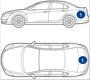 Emplacement code couleur Skoda